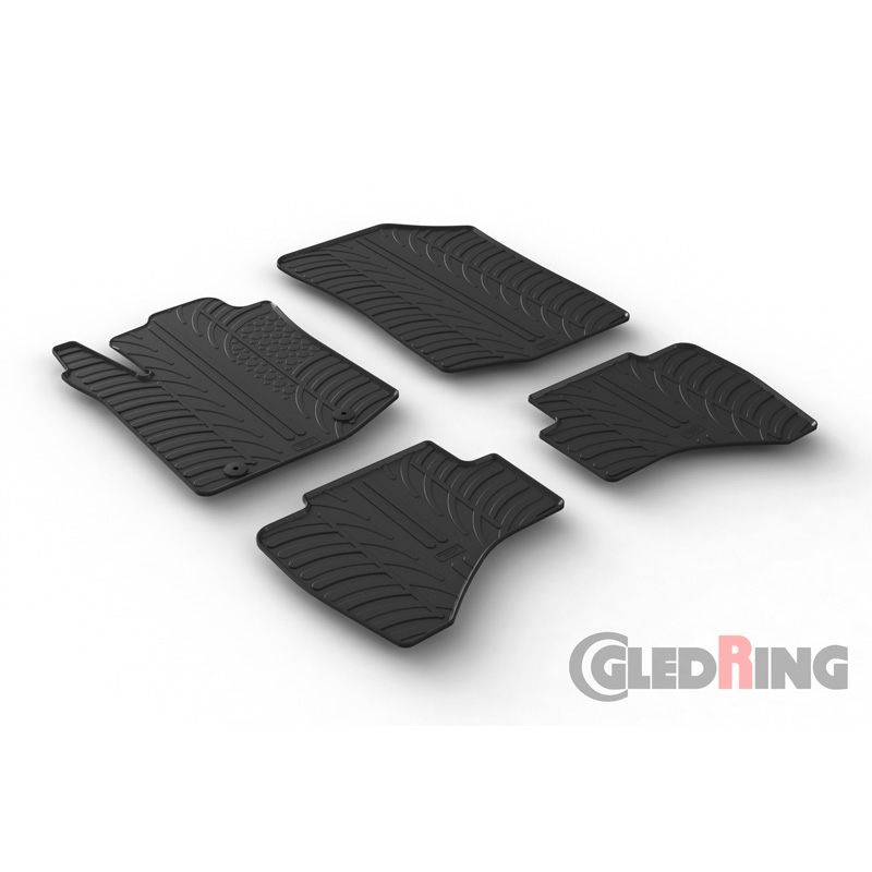 Image of Gledring Automatten Zwart Rubber Toyota Aygo