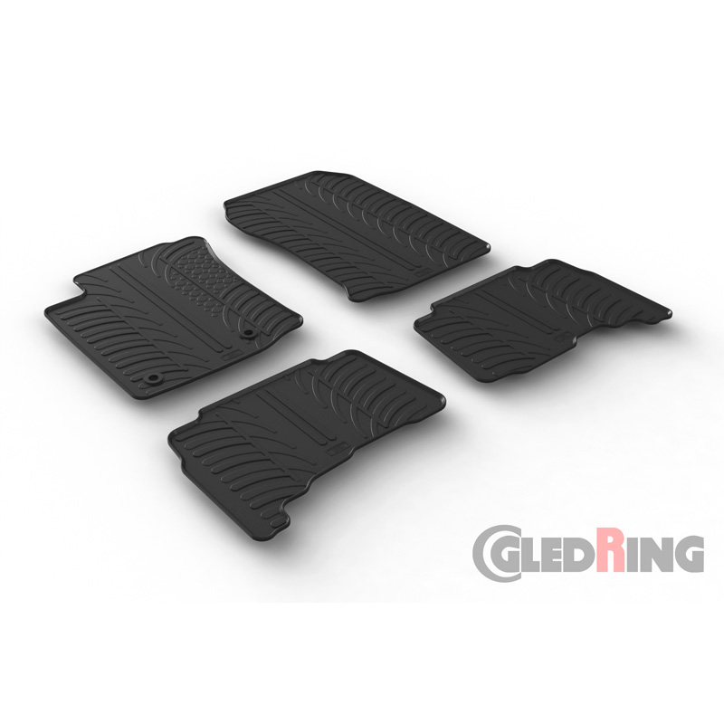 Image of Gledring Automatten Zwart Rubber Toyota Landcruiser