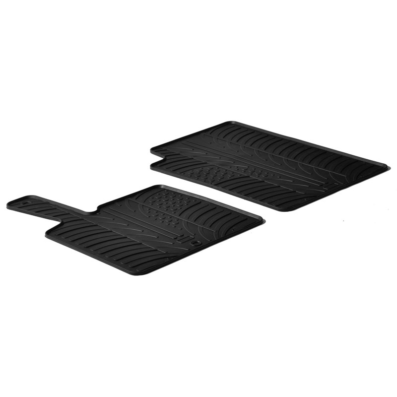 Image of Gledring Automatten Zwart Rubber Smart ForTwo
