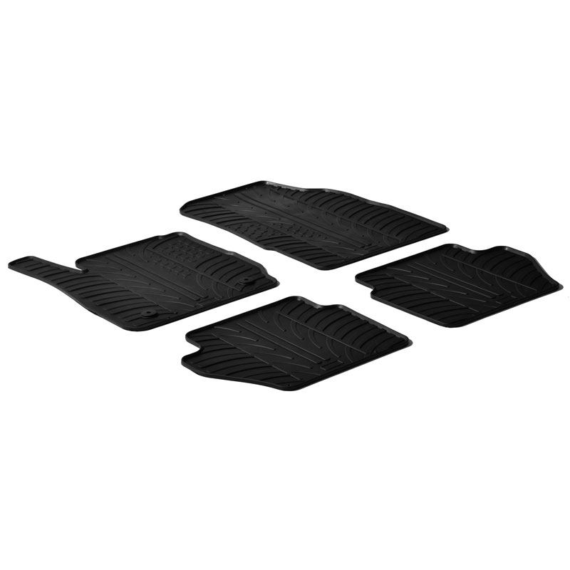Image of Gledring Automatten Zwart Rubber Ford Fiesta