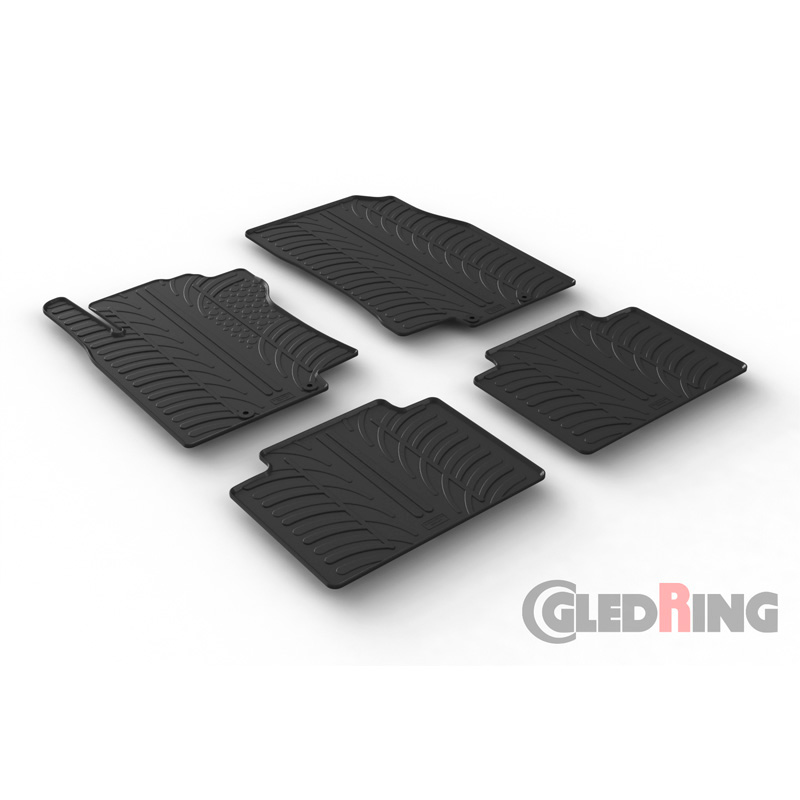 Image of Gledring Automatten Zwart Rubber Nissan X-Trail