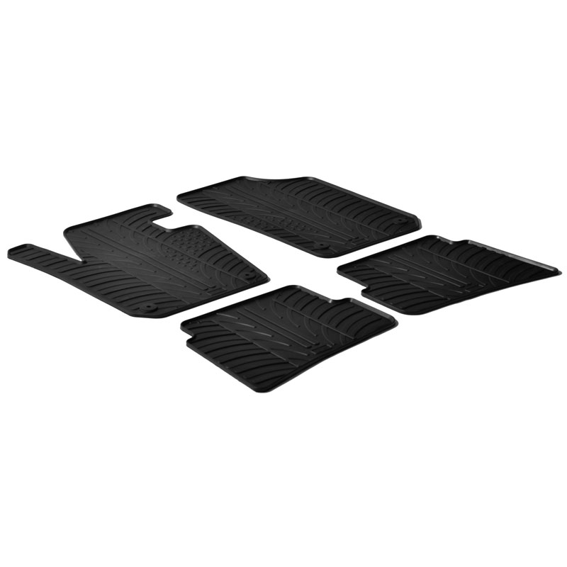 Image of Gledring Automatten Zwart Rubber Seat Ibiza