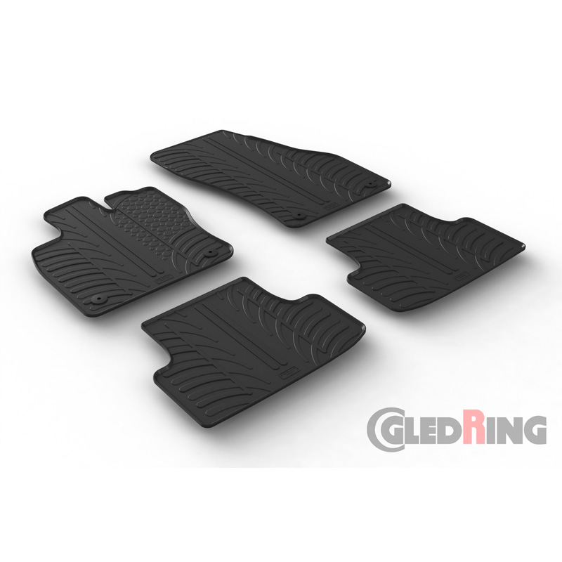 Image of Gledring Automatten Zwart Rubber Seat Ateca