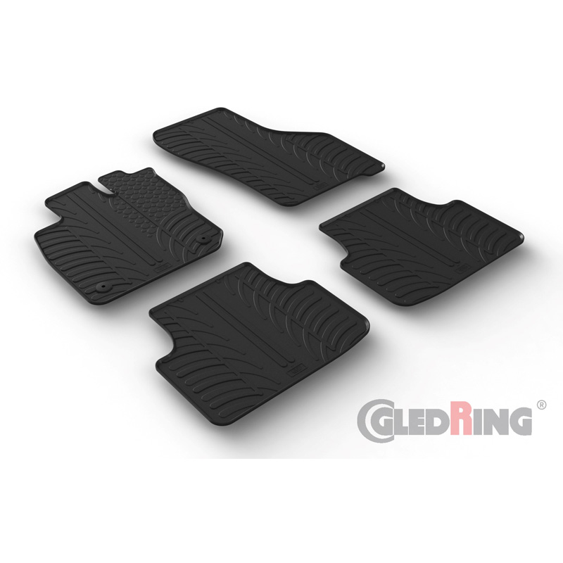 Image of Gledring Automatten Zwart Rubber Seat Leon