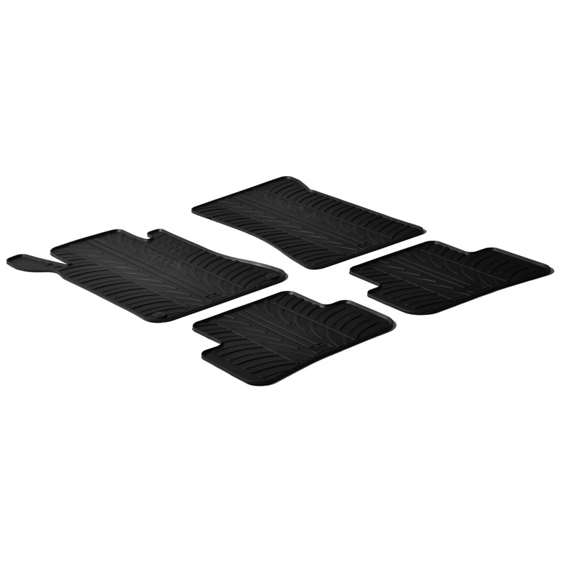 Image of Gledring Automatten Zwart Rubber Mercedes C-Class
