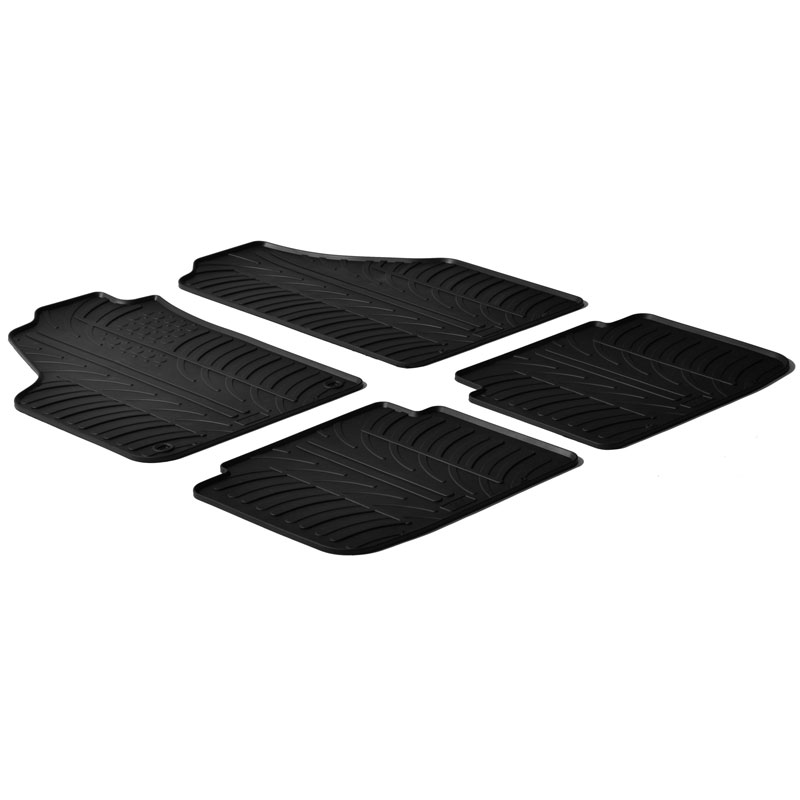Image of Gledring Automatten Zwart Rubber Fiat,Lancia