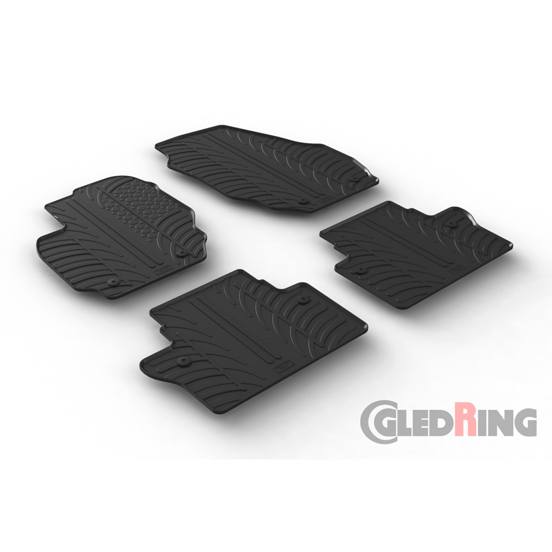 Image of Gledring Automatten Zwart Rubber Volvo V70, XC70