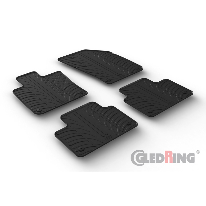 Image of Gledring Automatten Zwart Rubber Volvo S60, V60