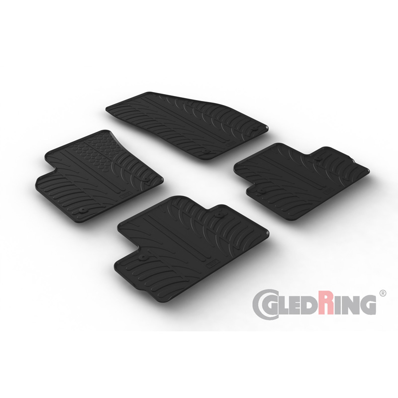 Image of Gledring Automatten Zwart Rubber Volvo C30
