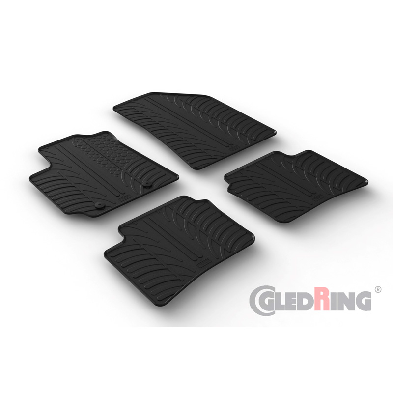 Image of Gledring Automatten Zwart Rubber Hyundai I10