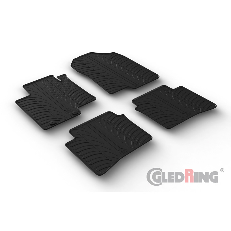 Image of Gledring Automatten Zwart Rubber Hyundai I10