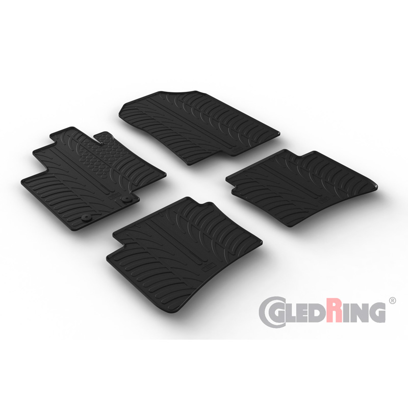 Image of Gledring Automatten Zwart Rubber Hyundai Bayon