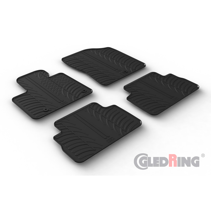 Image of Gledring Automatten Zwart Rubber Hyundai Santa Fe
