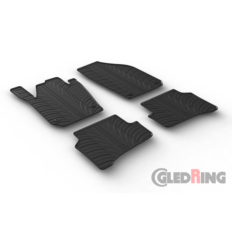 Image of Gledring Automatten Zwart Rubber Skoda Fabia