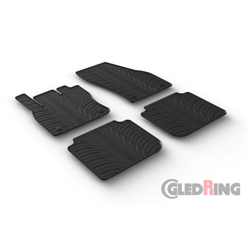 Image of Gledring Automatten Zwart Rubber Skoda Kodiaq