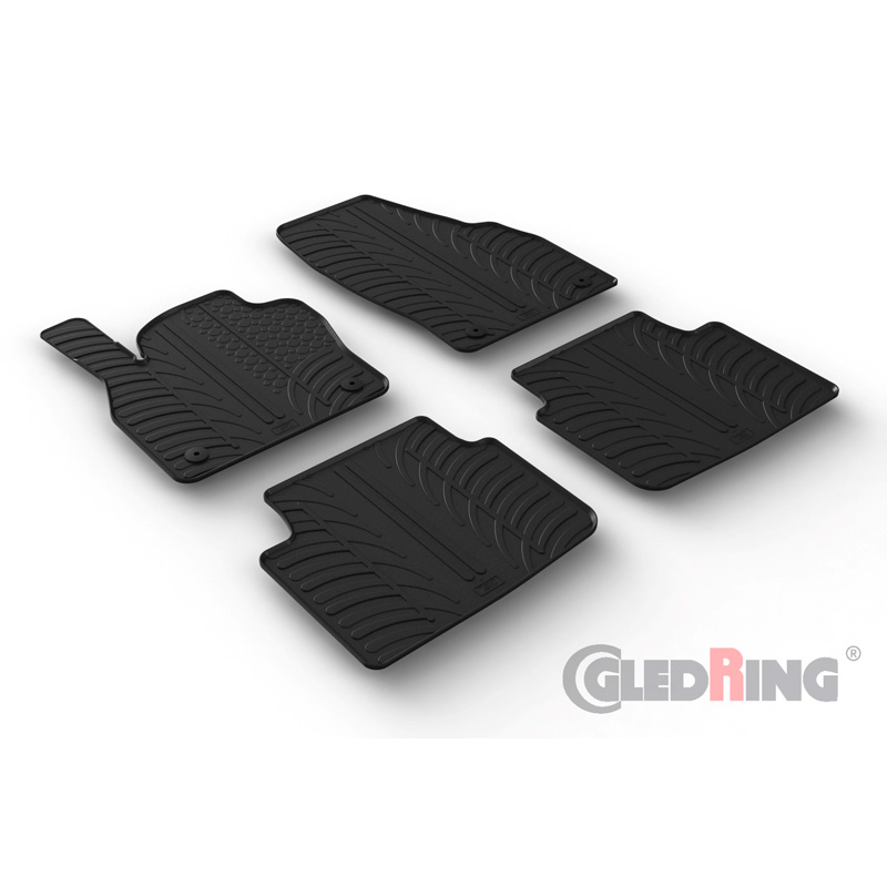 Image of Gledring Automatten Zwart Rubber Skoda Kamiq