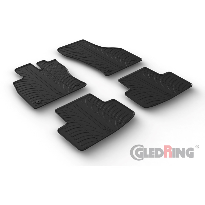 Image of Gledring Automatten Zwart Rubber Skoda Octavia