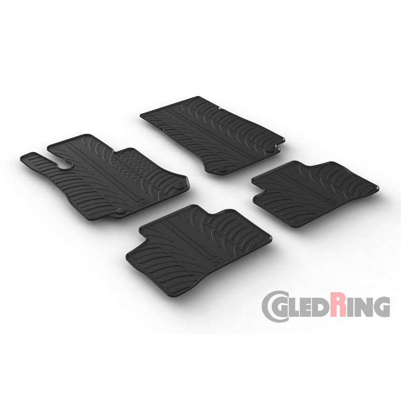 Image of Gledring Automatten Zwart Rubber Mercedes GLC