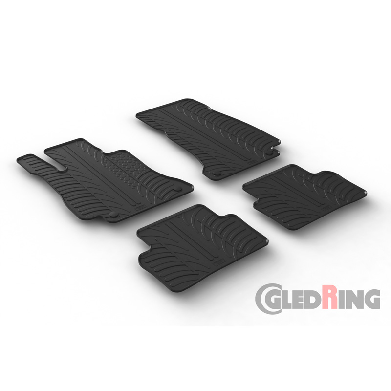 Image of Gledring Automatten Zwart Rubber Mercedes E-Class