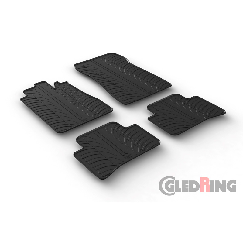Image of Gledring Automatten Zwart Rubber Mercedes C-Class