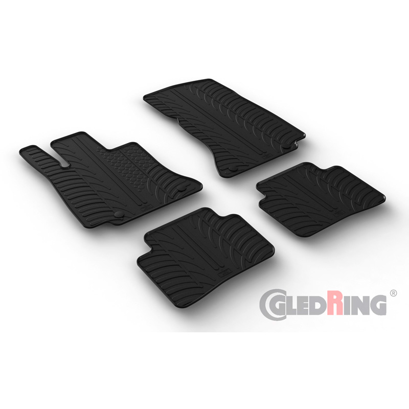 Image of Gledring Automatten Zwart Rubber Mercedes C-Class