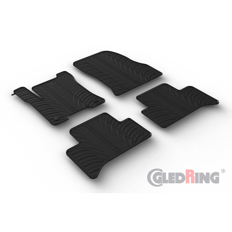 Image of Gledring Automatten Zwart Rubber Mercedes EQA
