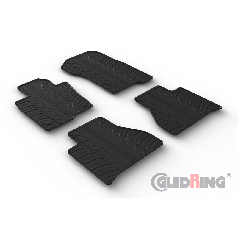 Image of Gledring Automatten Zwart Rubber Mercedes X-Class