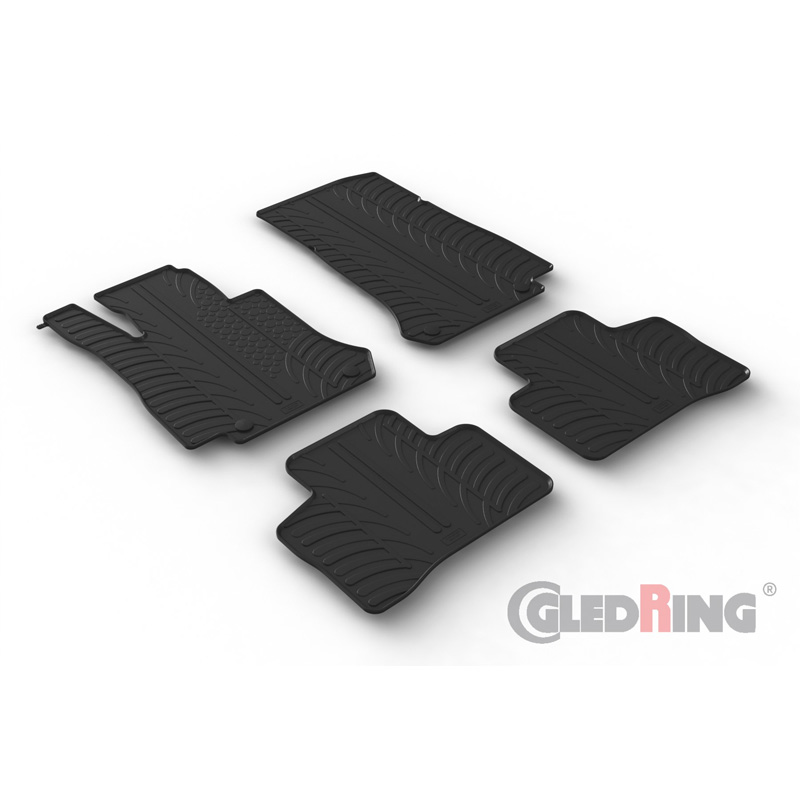 Image of Gledring Automatten Zwart Rubber Mercedes EQC