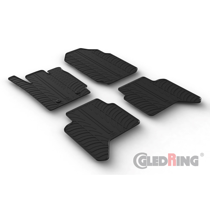 Image of Gledring Automatten Zwart Rubber Ford Ranger