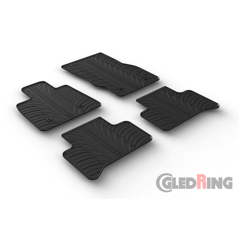 Image of Gledring Automatten Zwart Rubber Alfa Stelvio