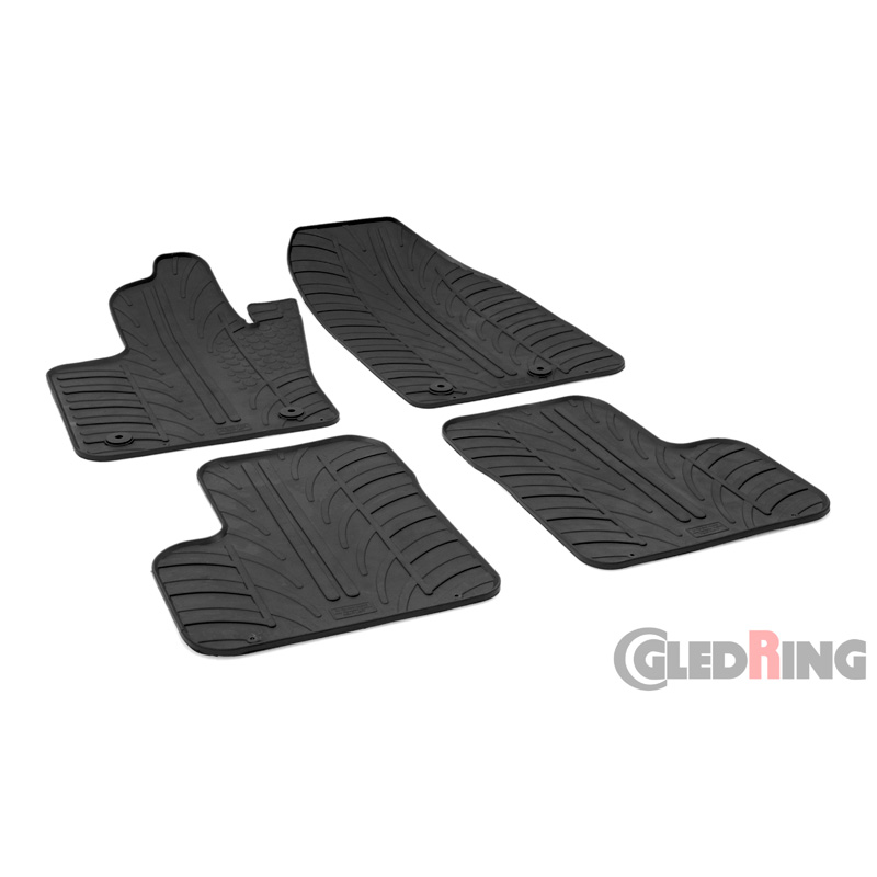 Image of Gledring Automatten Zwart Rubber Fiat 500x