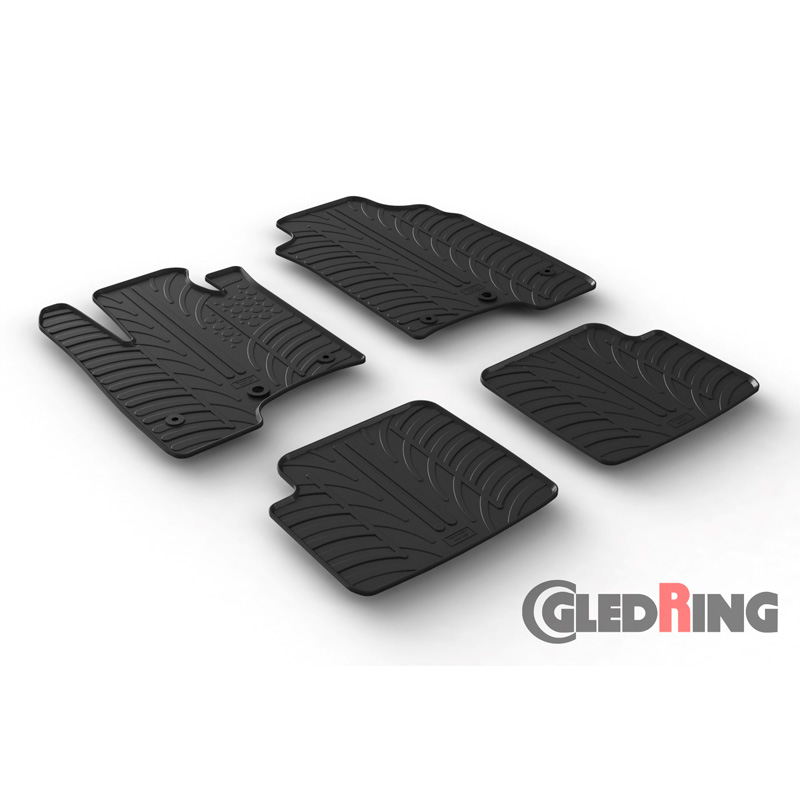 Image of Gledring Automatten Zwart Rubber Fiat Panda