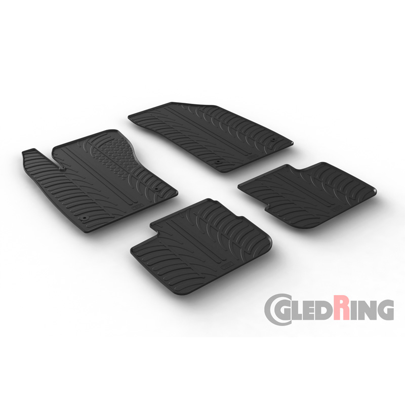 Image of Gledring Automatten Zwart Rubber Fiat Tipo