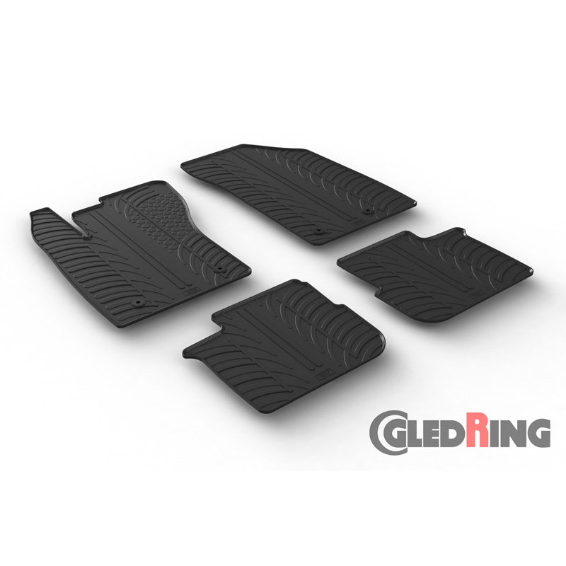 Image of Gledring Automatten Zwart Rubber Fiat Tipo
