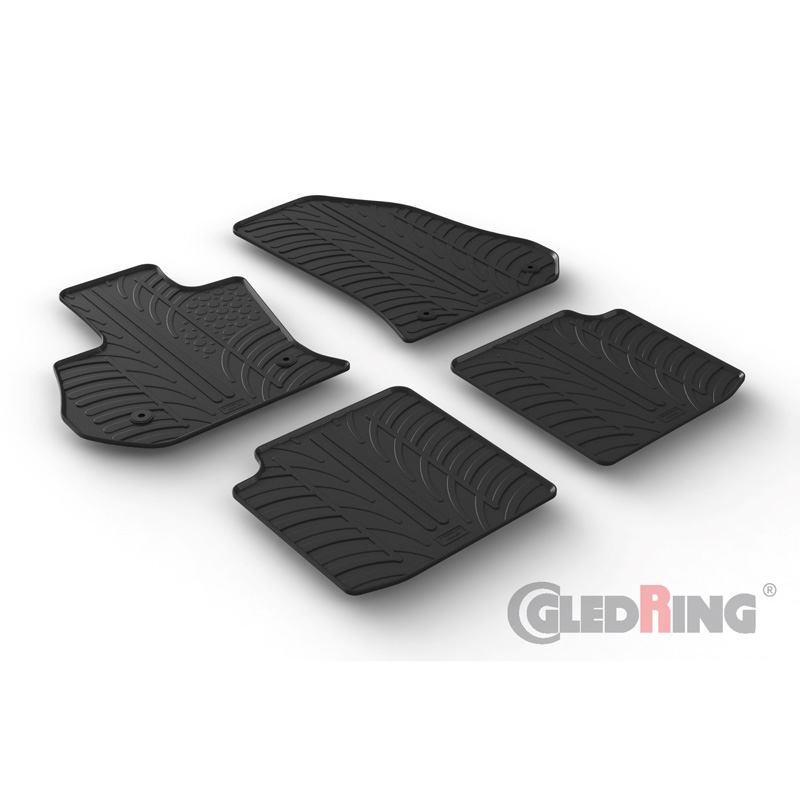 Image of Gledring Automatten Zwart Rubber Fiat 500L