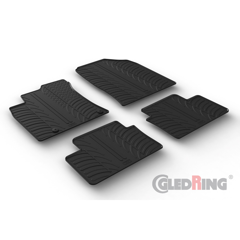 Image of Gledring Automatten Zwart Rubber Kia Ceed