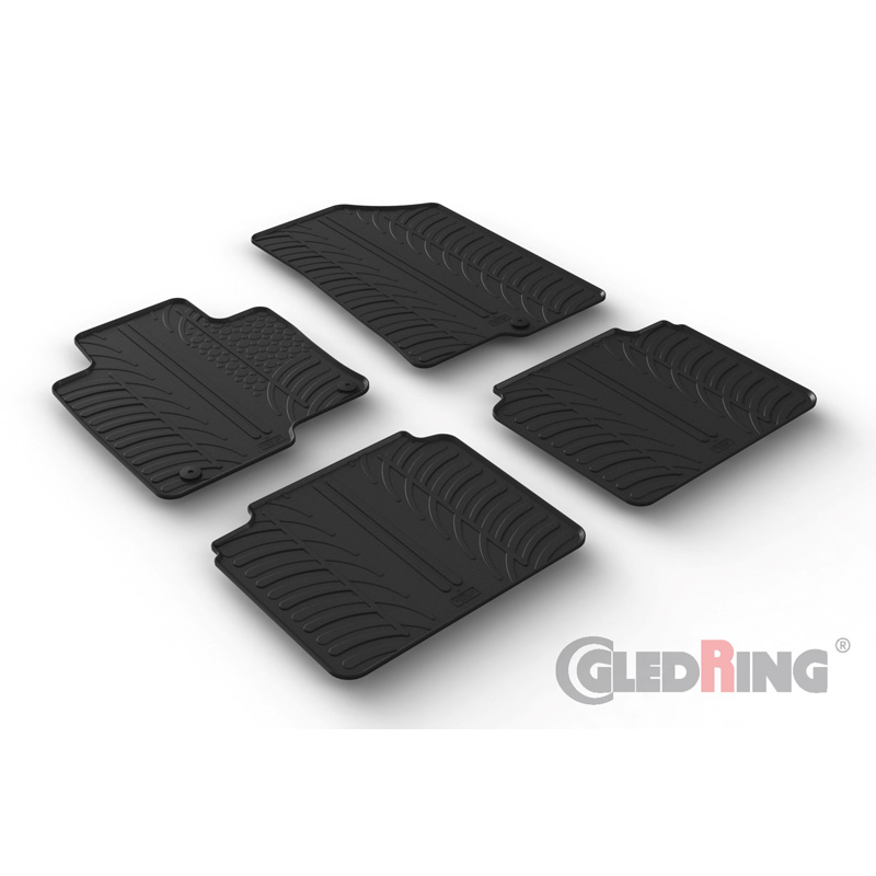 Image of Gledring Automatten Zwart Rubber Kia Optima