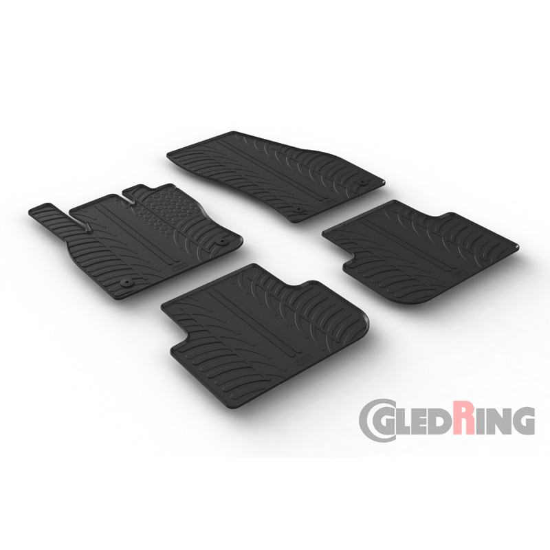 Image of Gledring Automatten Zwart Rubber Volkswagen Tiguan