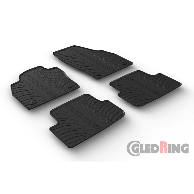 Image of Gledring Automatten Zwart Rubber Volkswagen Polo