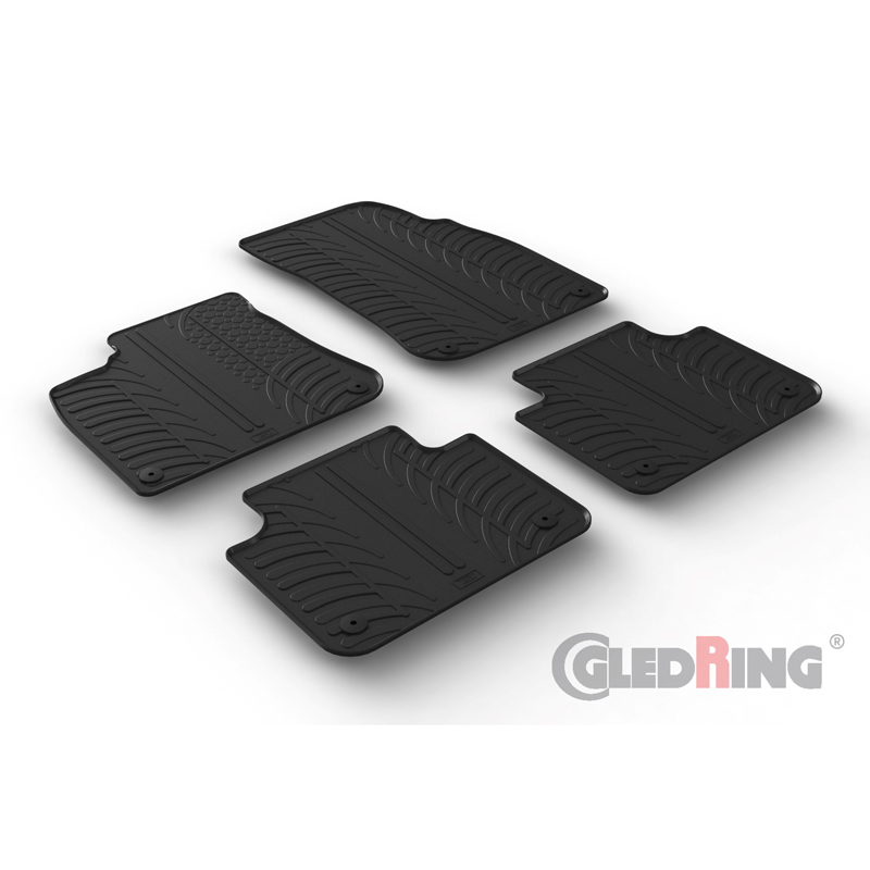 Image of Gledring Automatten Zwart Rubber Volkswagen Touareg