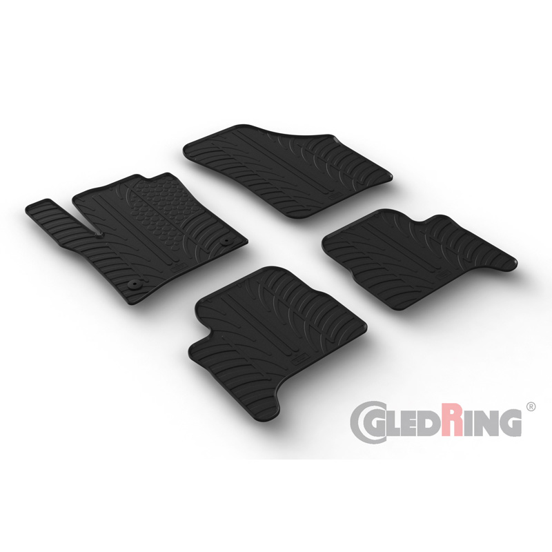 Image of Gledring Automatten Zwart Rubber Seat,Volkswagen