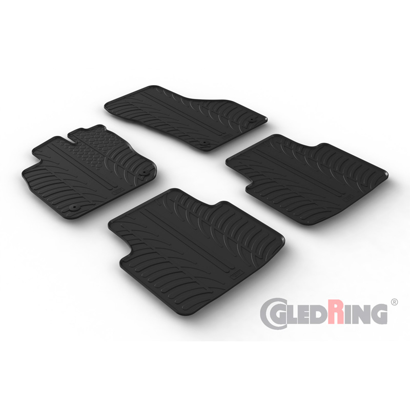 Image of Gledring Automatten Zwart Rubber Volkswagen Passat