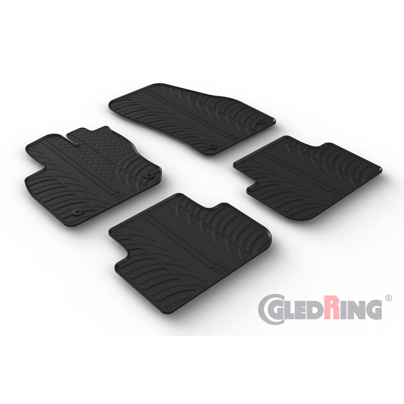 Image of Gledring Automatten Zwart Rubber Volkswagen Tiguan