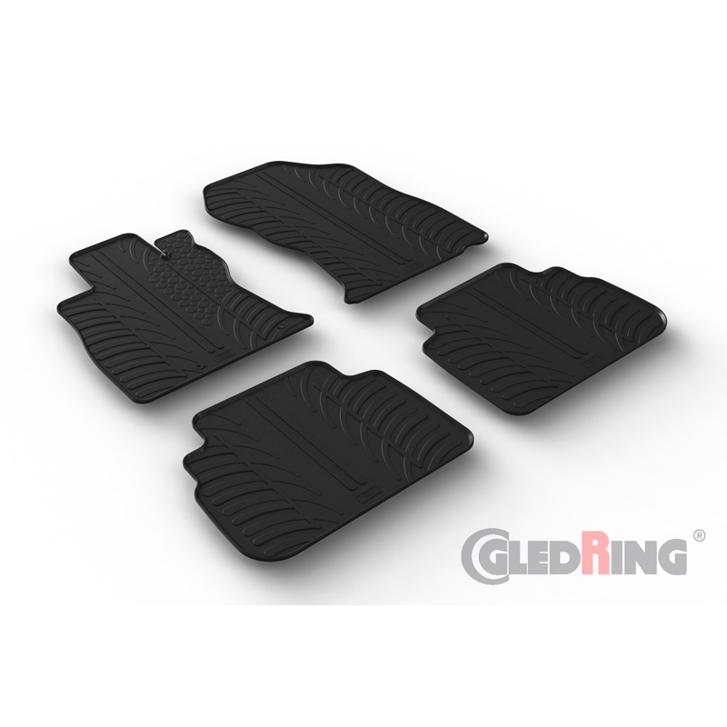 Image of Gledring Automatten Zwart Rubber Subaru Forester