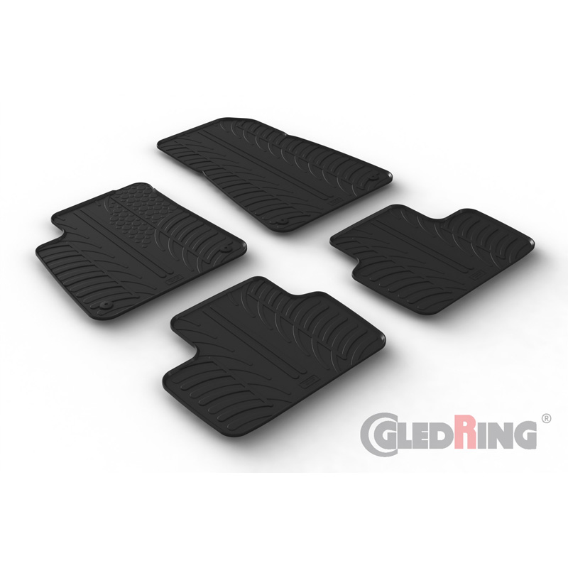 Image of Gledring Automatten Zwart Rubber Polestar 2