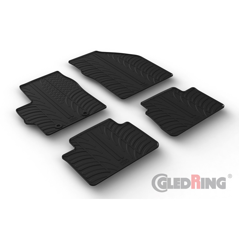 Image of Gledring Automatten Zwart Rubber Toyota Yaris