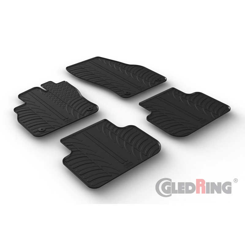Image of Gledring Automatten Zwart Rubber Audi Q3