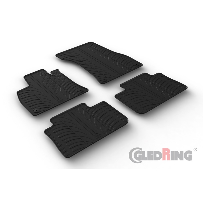 Image of Gledring Automatten Zwart Rubber Audi E-Tron