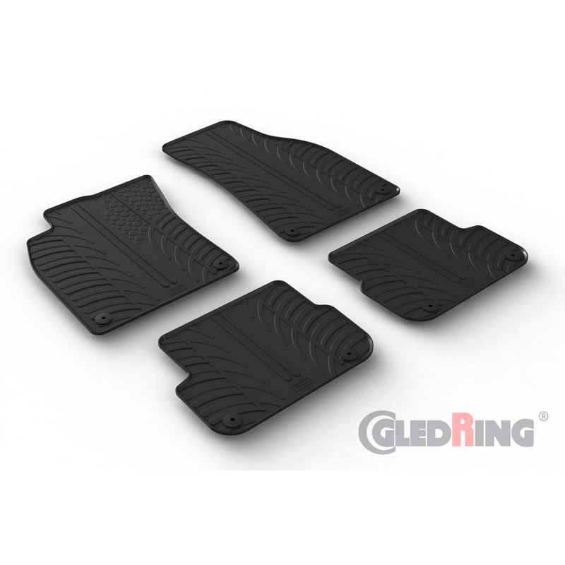 Image of Gledring Automatten Zwart Rubber Audi A6