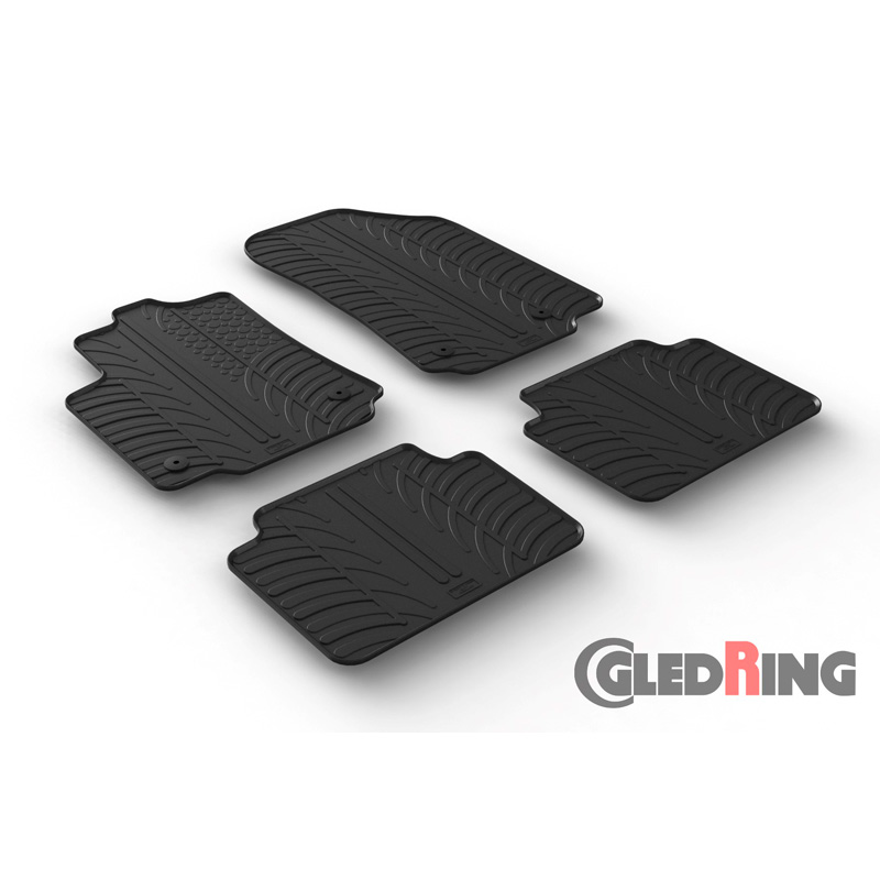 Image of Gledring Automatten Zwart Rubber Citroen C3
